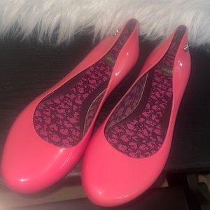 Size 6 Melissa (Mini Mel) shoes in Bubble gum pink VGUC